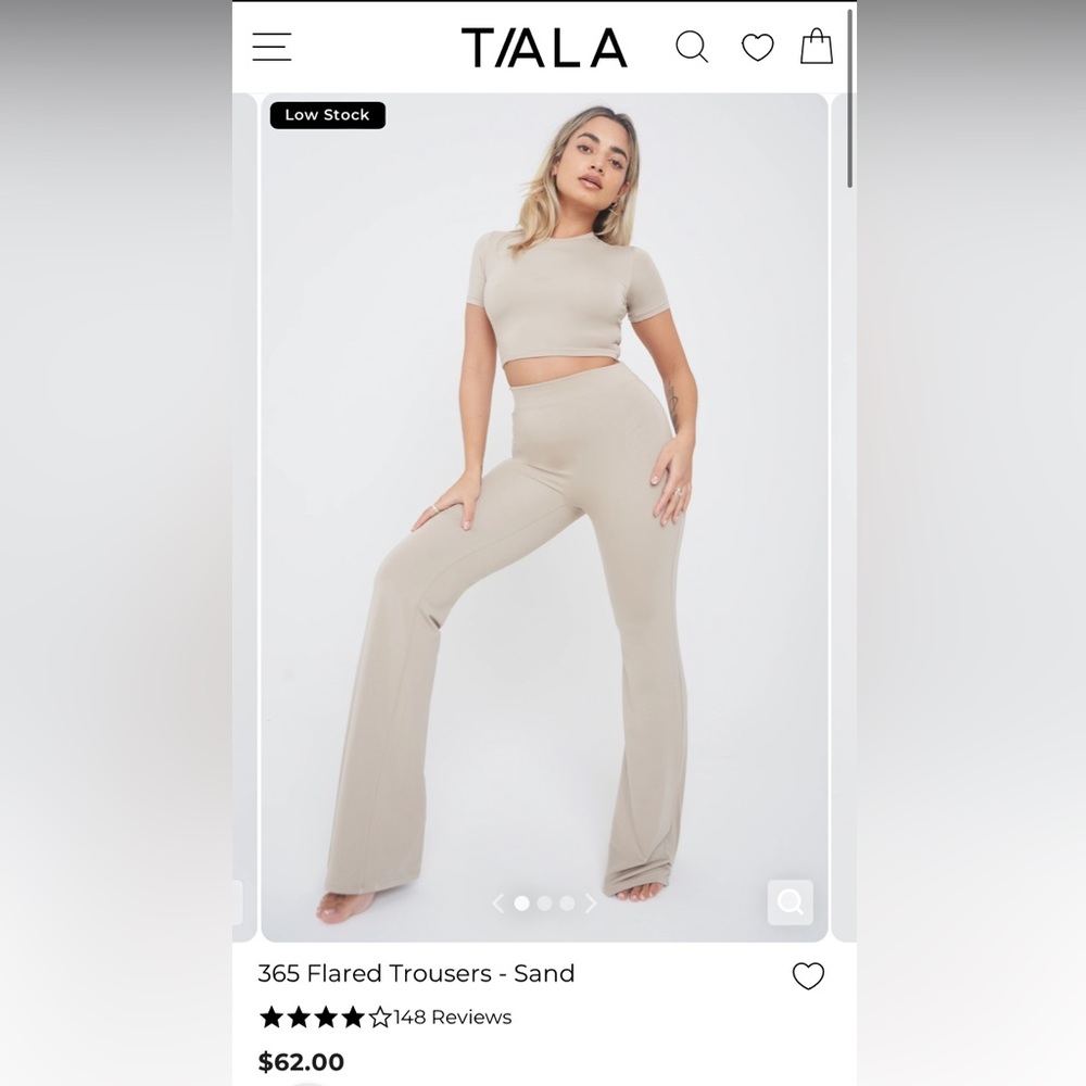 Tala 365 Flared Trousers - Sand